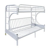 Eclipse White Twin/Full/Futon Bunk Bed Model 02091W-W By ACME Furniture